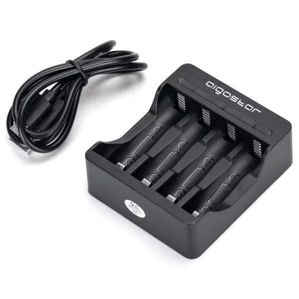 CARICABATTERIE  4 AA/AAA NERO