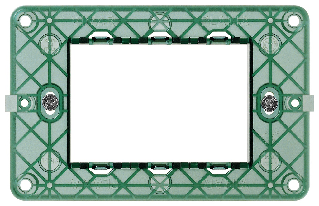 SUPPORTO VIMAR PER SCATOLA RETTANGOLARE CON VITI SERIE PLANA 3 POSTI