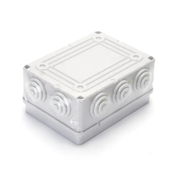 SCATOLA DI GIUNZIONE IMPERMEABILE QUADRATA (150*110*70MM) IP44 GRIGIA