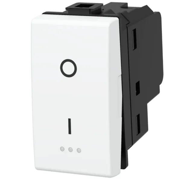 FRUTTO CONTAKT  INTERRUTTORE BIPOLARE  DA INCASSO 10/16A 250V TIPO PLANA 