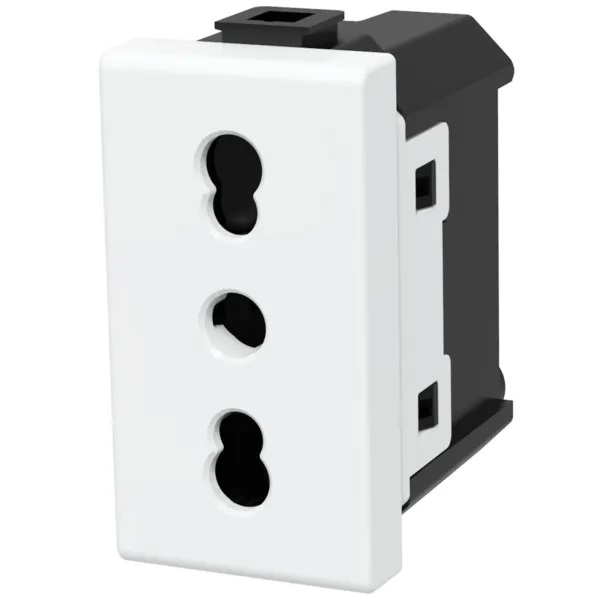 FRUTTO CONTAKT  PRESA BIVALENTE 10/16A DA INCASSO 10/16A 250V TIPO BTICINO MATIX 