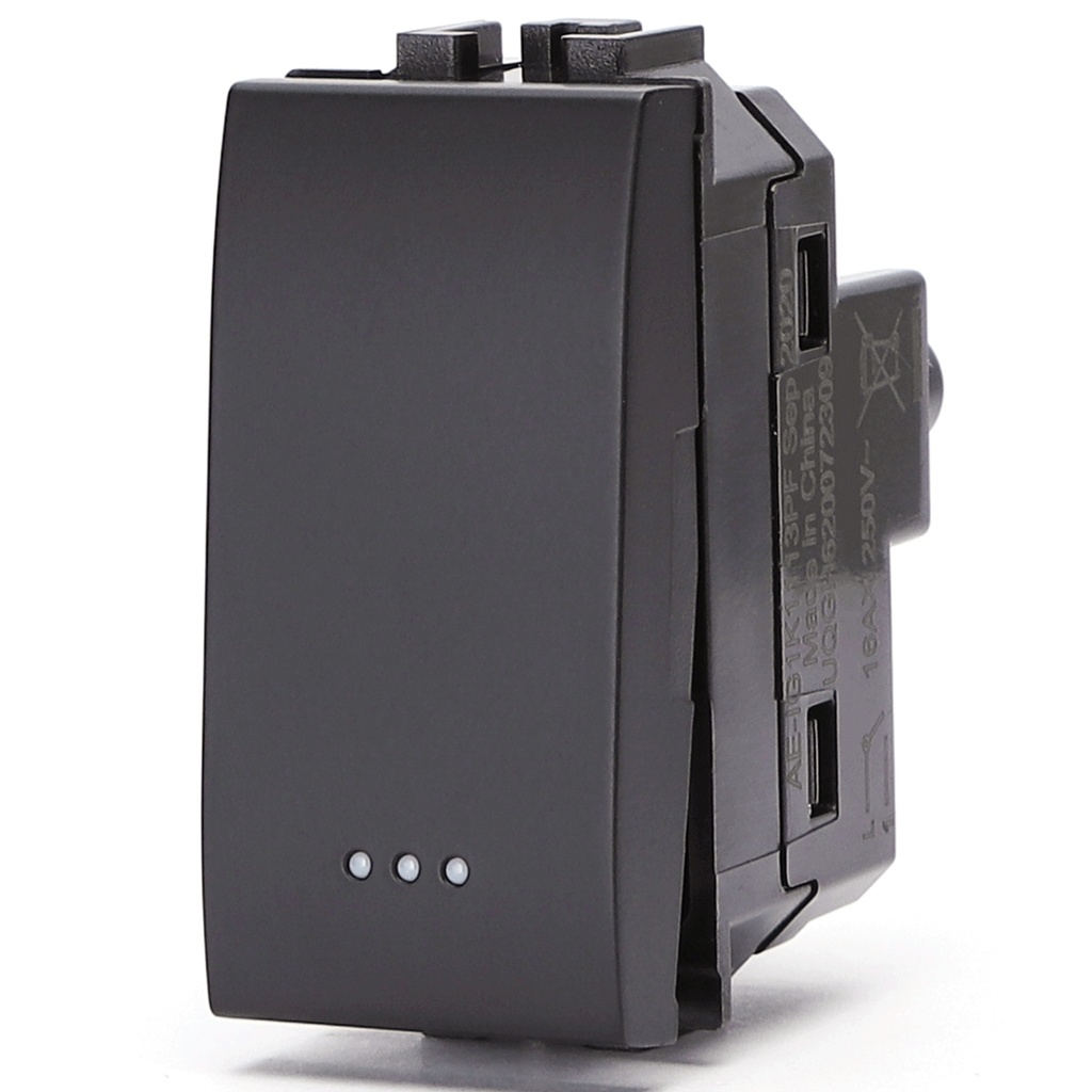 FRUTTO CONTAKT  INTERRUTORE UNIPOLARE  250V TIPO BTICINO LIVINGLIGHT - INTERNATIONAL 