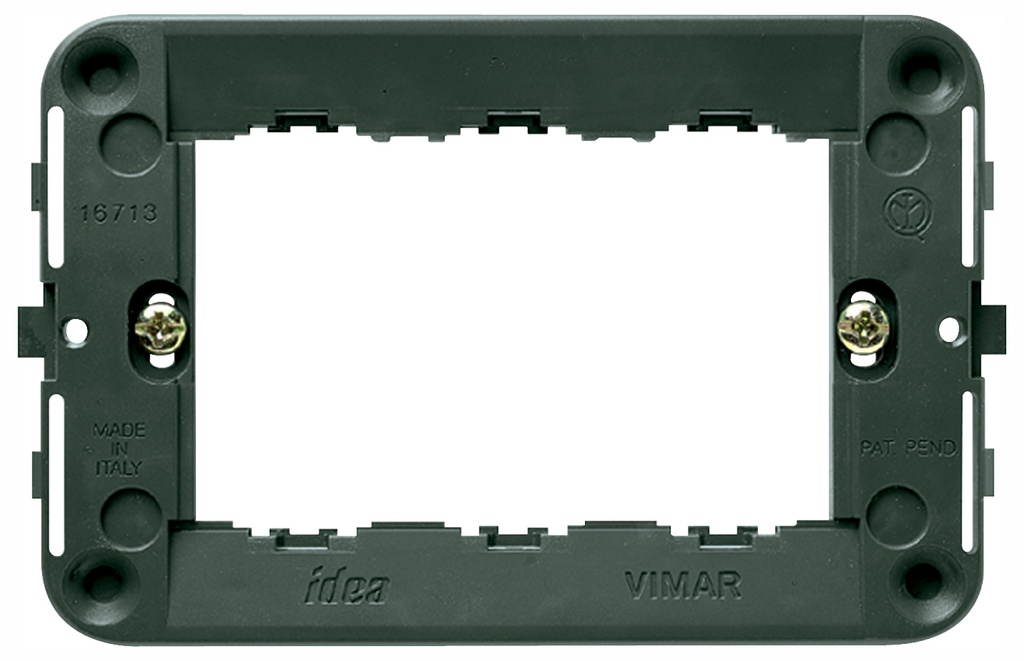 SUPPORTO VIMAR PER SCATOLA 3 POSTI CON VITI SERIE IDEA