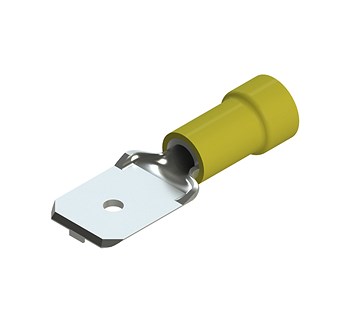CAPICORDA PREISOLATO MASCHIO 6.3X0.8MM BLU 100 PZ.  ZIPPO