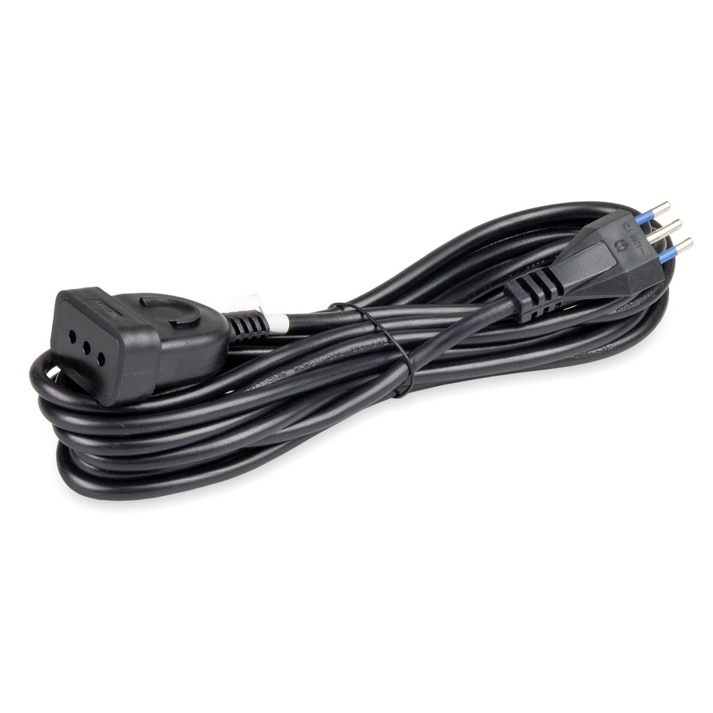 PROLUNGA ELETTRICA CONTAKT SPINA E PRESA  2P+T 10A 250V SEZ. 3X0.75 5MT NERO