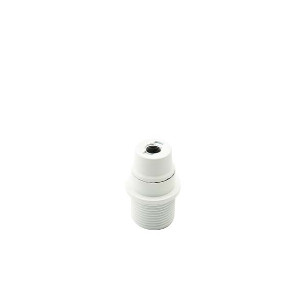 PORTALAMPADE FAI BIANCO E14 CAMICIA FILETTATA CON FERMO TERMOPLASTICO 