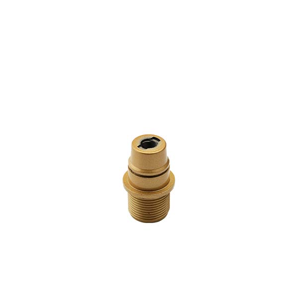 PORTALAMPADE FAI ORO E14 CAMICIA FILETTATA CON FERMO TERMOPLASTICO 