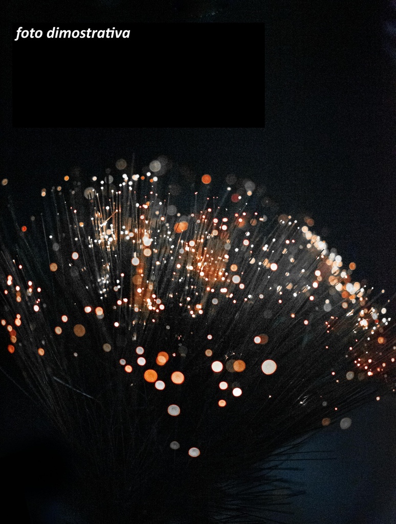 CIUFFI DI LUCE A FIBRE OTTICHE   ROSSO LJ