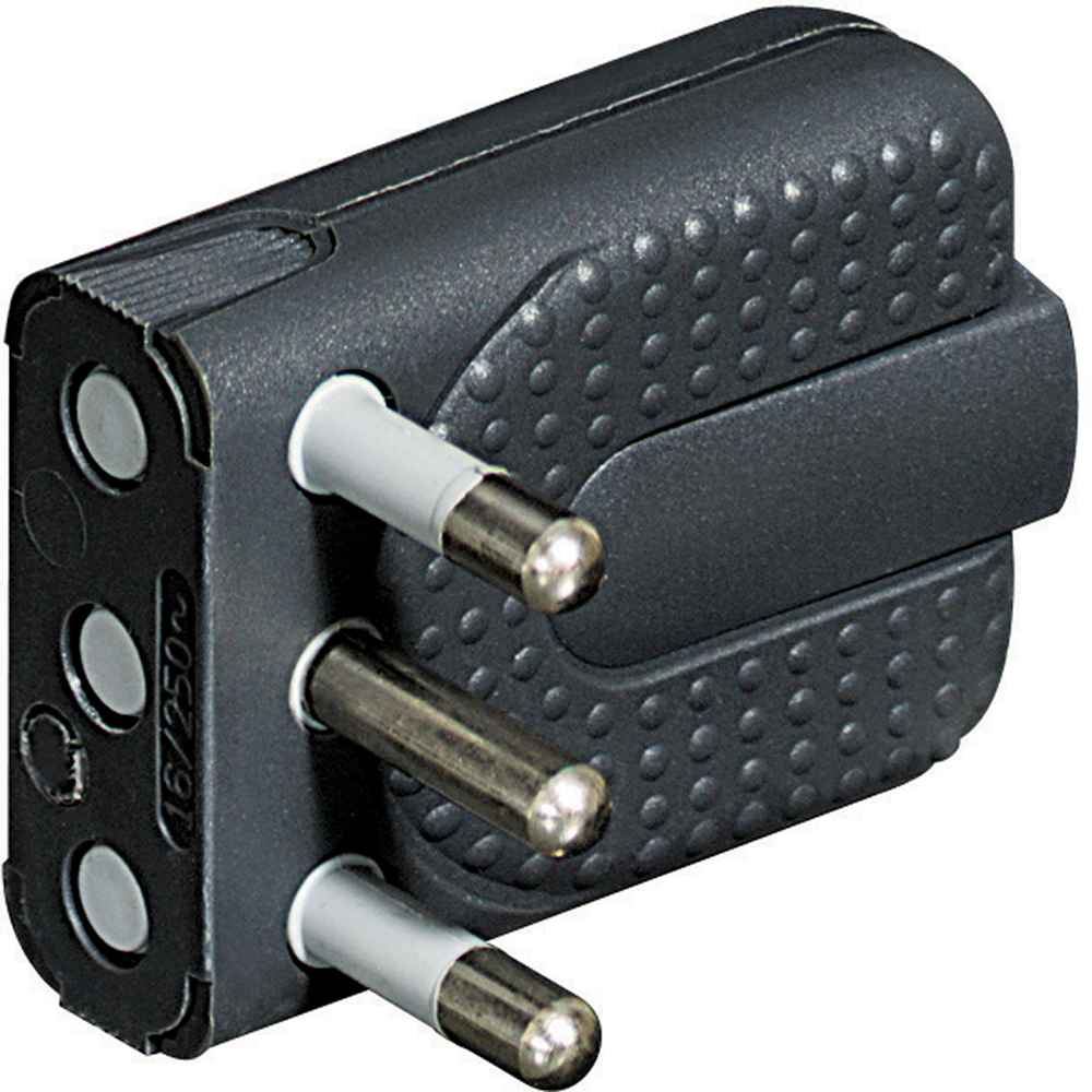 KIT - SPINA CORNER SALVASP. 2P+T 16A GRIGIO BTICINO