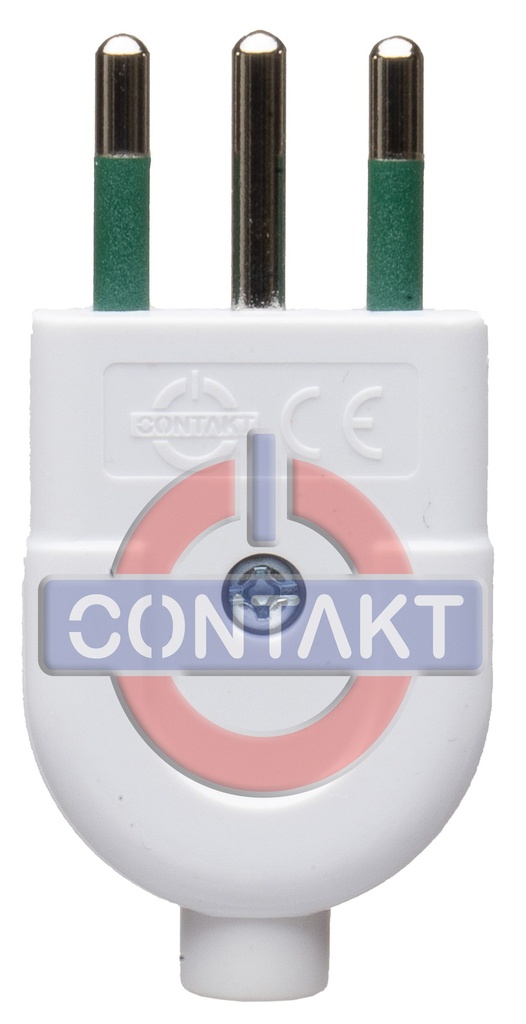 SPINA CIVILE CONTAKT 2P+T 10A S11 ASSIALE BIANCO