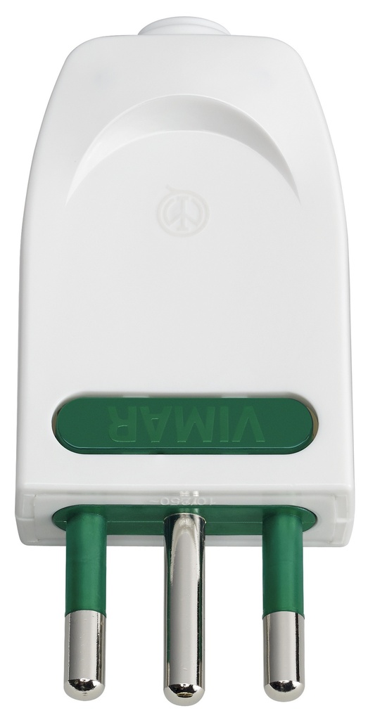 SPINA CIVILE VIMAR 2P+T10A ORIENTABILE S11-SPB11 BIANCO