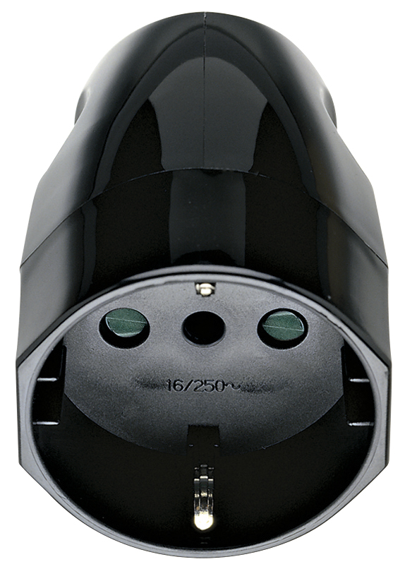 PRESA CIVILE  VIMAR  2P+T16A  PRESA SCHUKO TIPO P30 250V  NERO