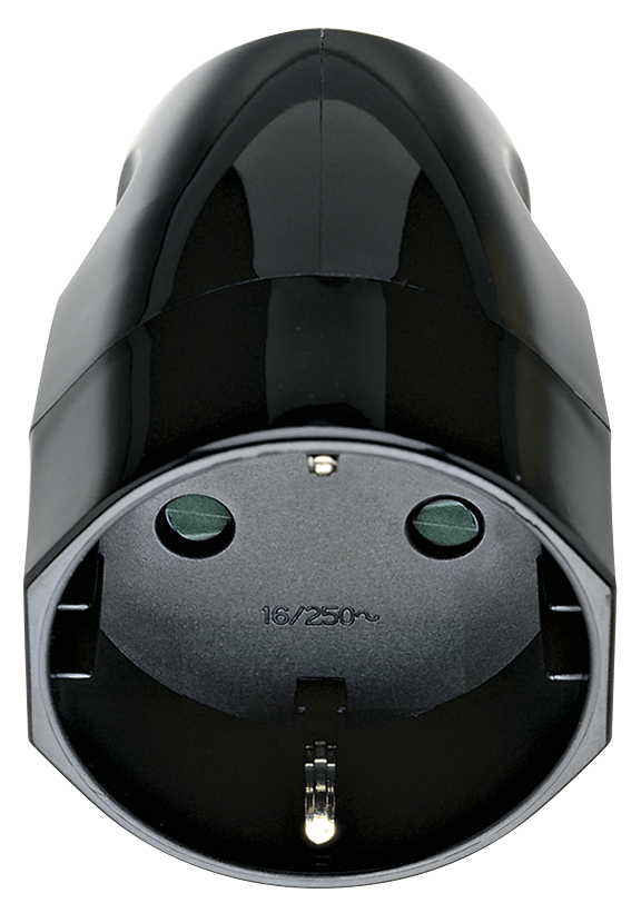 PRESA CIVILE VIMAR 2P+T16A  STANDARD TEDESCO 250V  NERO