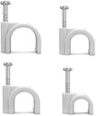 FISSACAVI CONTAKT IN PLASTICA CON CHIODO INCORPORATO Ø 6MM PZ. 100