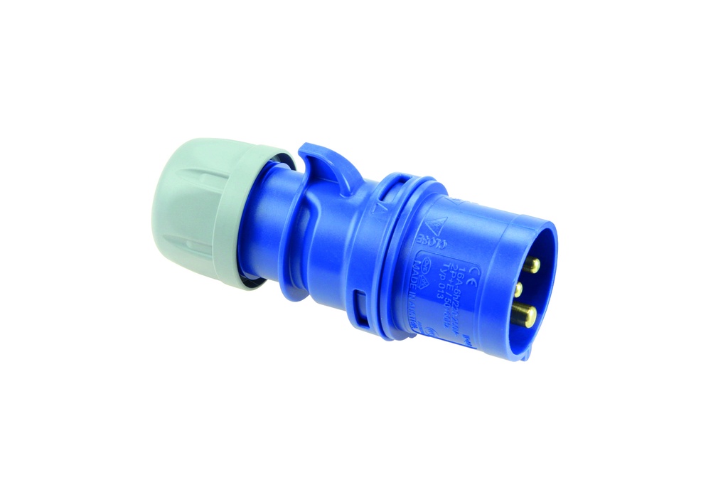 SPINA INDUSTRIALE FAEG VOLANTE 2P+T 16A 230V IP44 BLU