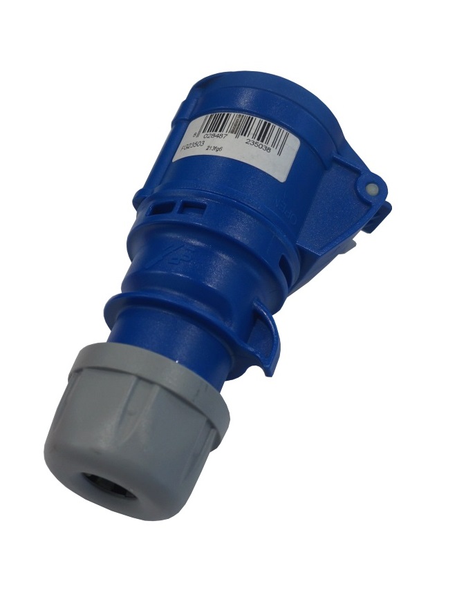 PRESA INDUSTRIALE FAEG VOLANTE 2P+T 32A 230V  IP44 BLU
