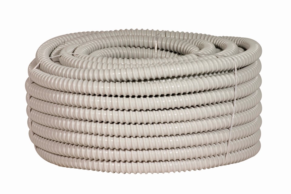 GUAINA FAEG VINILICA SPIRALATA AUTOESTINGUENTE GRIGIO IP65 30MT Ø10