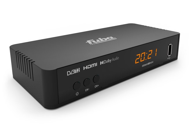 RICODE8600 RICEVITORE DIGITALE TERRESTRE HD HEVC DVBT-2 DEC-X2 FUBA