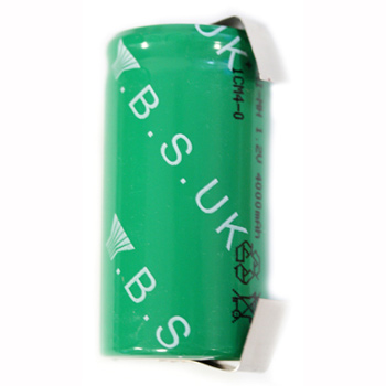 BATTERIA NI-MH MEZZA TORCIA C 1.2V 4000MAH CON TERMINALI 