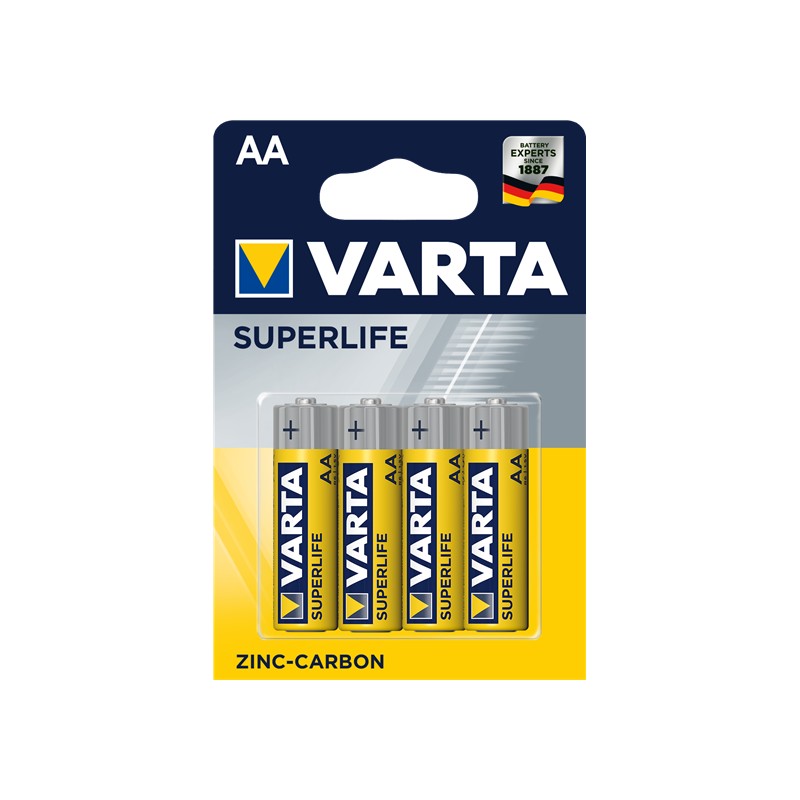 PILE VARTA ZINCO CARBONE  SUPERLIFE STILO AA BL. 4 2006