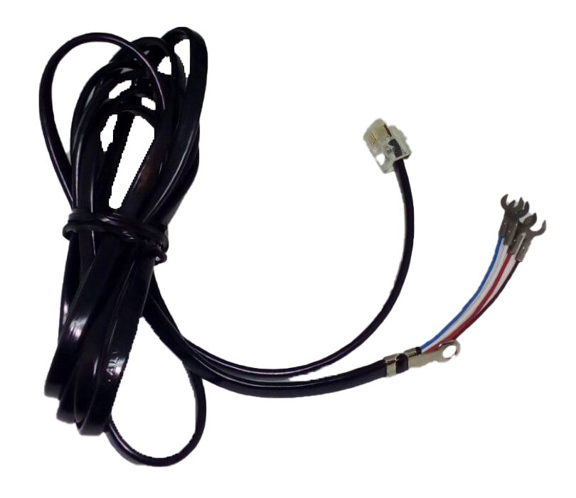 CAVO TELEFONICO 4C  1.5MT. NERO +PLUG 6/4