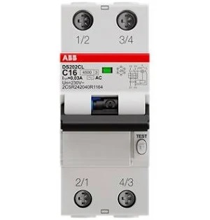INTERRUTTORE MAGNETOTERMICO DIFFERENZIALE DS202C ABB