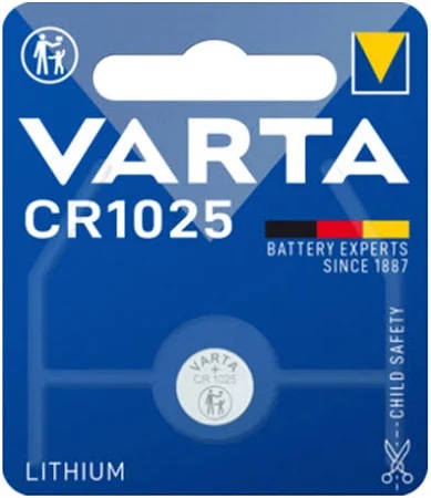 PILE VARTA SPECIALISTICHE 3V LITHIO BL. 1 6125/CR1025