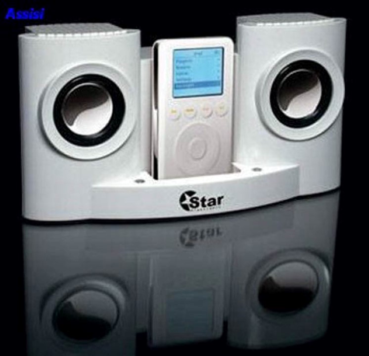 STAZIONE INTERATTIVA NERA    ADATTA  X IPOD/MP3/CD