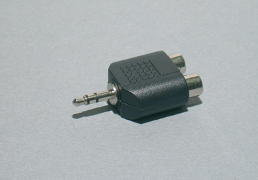 ADATTATORE SPINA DIAM.3.5 STEREO / 2 PRESE RCA  STAR