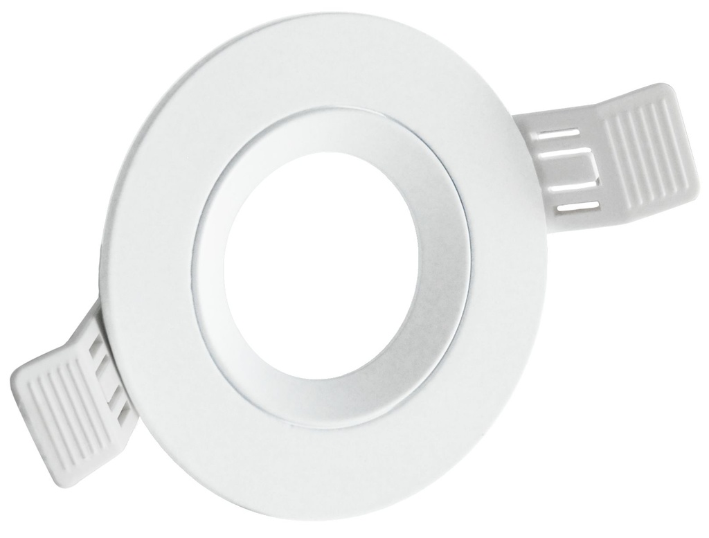 KLAK SUPPORTO INCASSO TONDO  ORIENTABILE 30° PER SPOT DIAM. 50MM. - BIANCO  - P0