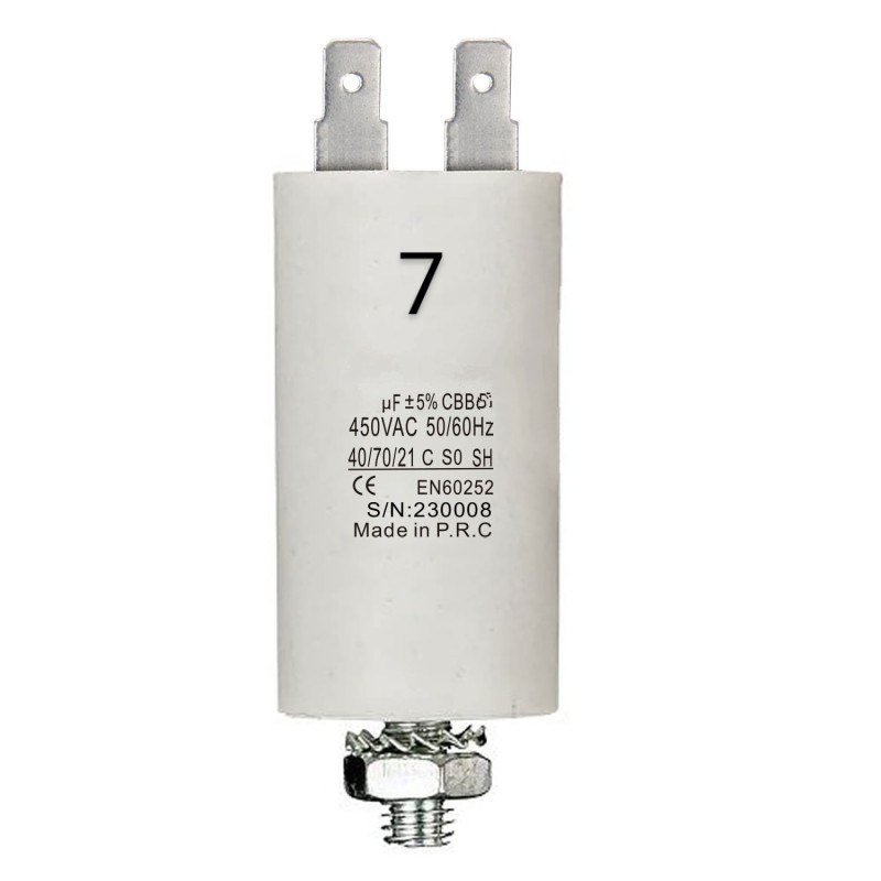 CONDENSATORE  MATSUYAMA INDUSTRIALE DI SPUNTO 400/450V 7UF