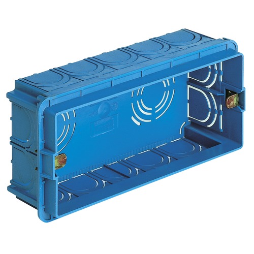 [FG10004] SCATOLA FAEG COMBINATA DA INCASSO 4 POSTI CON INSERTI IN FERRO FILETTATI