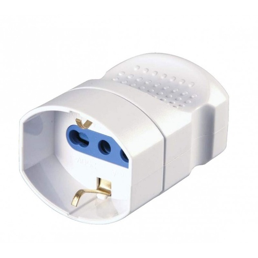 [SL1015N] PRESA VOLANTE UNIVERSALE SCHUKO BIVALENTE 2P+T 16A NERO