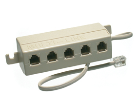 [ZR563000] MULTIPRESA ADSL TELEFONICA CON 2 PRESE FILTRATE  STAR