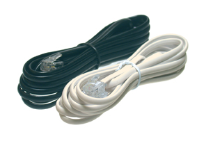 [ZR580103] CAVO TEL. 3MT SPINA-SPINA 6/4C - 6/4C AVORIO  STAR