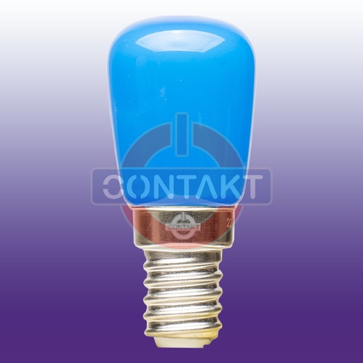 [CT2BL] LAMPADA LED  CONTAKT 1W 80LM E14 26X57MM 230V 20000H BLU