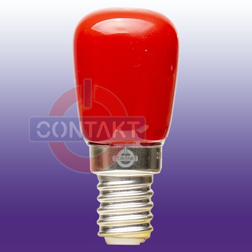 [CT2R] LAMPADA LED  CONTAKT 1W 80LM E14 26X57MM 230V 20000H ROSSO
