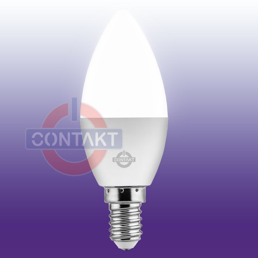 [CT37061430] LAMPADA LED CONTAKT OLIVA C37 ALTA EFFICIENZA 6W 560LM E14 3000K 30000H