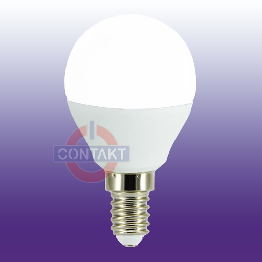 [CT45061430] LAMPADA LED CONTAKT SFERA G45 ALTA EFFICIENZA 6W 560LM E14 3000K 30000H