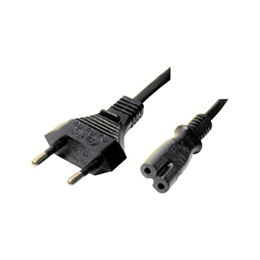 [CA11519] CAVO ALIMENTAZIONE DA SPINA 10A 2 POLI EUROPEA A PRESA IEC320 C7 - 1.5MT.