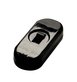 [F1195N] INTERRUTTORE FAI PASSANTE 2A 250V TASTO A SLITTA NERO 