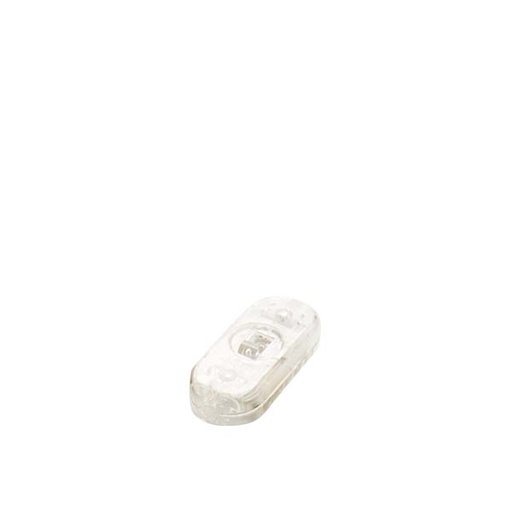 [F1195TR] INTERRUTTORE FAI PASSANTE 2A 250V TASTO A SLITTA TRASPARENTE 