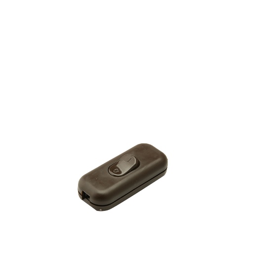 [F2190MA] INTERRUTTORE FAI PASSANTE BIPOLARE 2A 250V TASTO A BILANCIERE MARRONE 