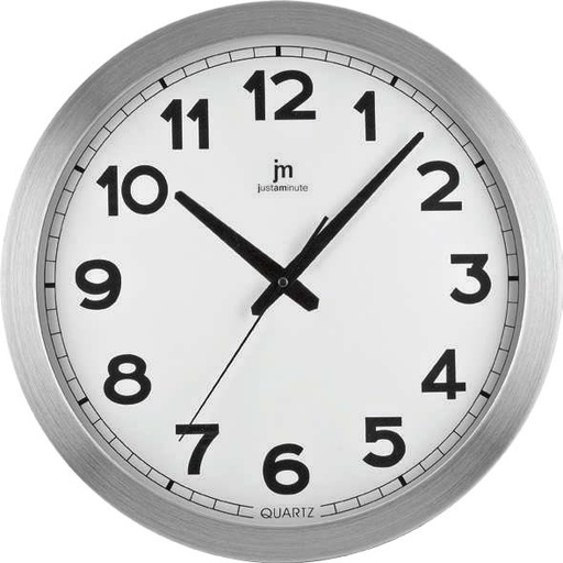 [14930] OROLOGIO PARETE QUARZO IN ALLUMINIO 40CM LOWELL