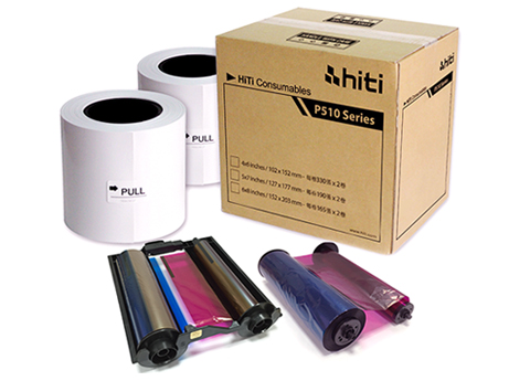 [HT510P1318] P510 CARTA+  RIBBON P510 380 FOGLI FORMATO 13X18 HI-TI