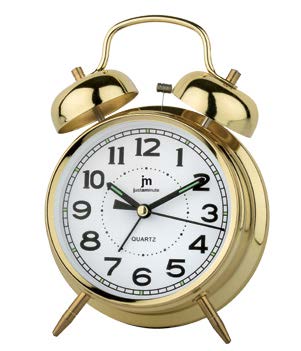 [JA7040G] SVEGLIA QUARZO MOVIMENTO CONTINUO 7.5CM GOLD LOWELL **