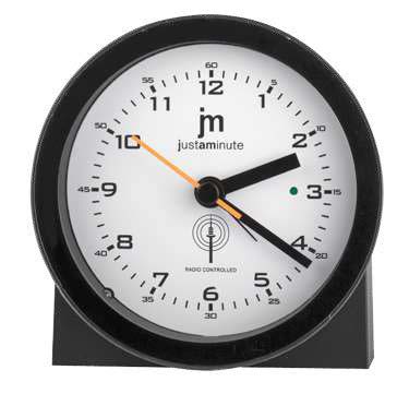 [JA7074N] SVEGLIA QUARZO RADIO CONTROLLATA NERA LOWELL