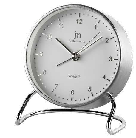 [JA7088S] SVEGLIA QUARZO MET. MOV.CONT. SILVER