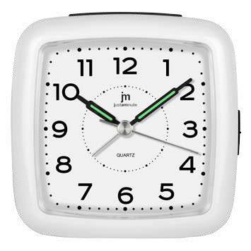 [JA7089BN] SVEGLIA QUARZO MOV. SINCRO - BIANCO-NERO