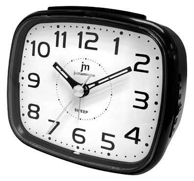 [JA7093N] SVEGLIA QUARZO MOV. CONT.LED LUCE NERO LOWELL